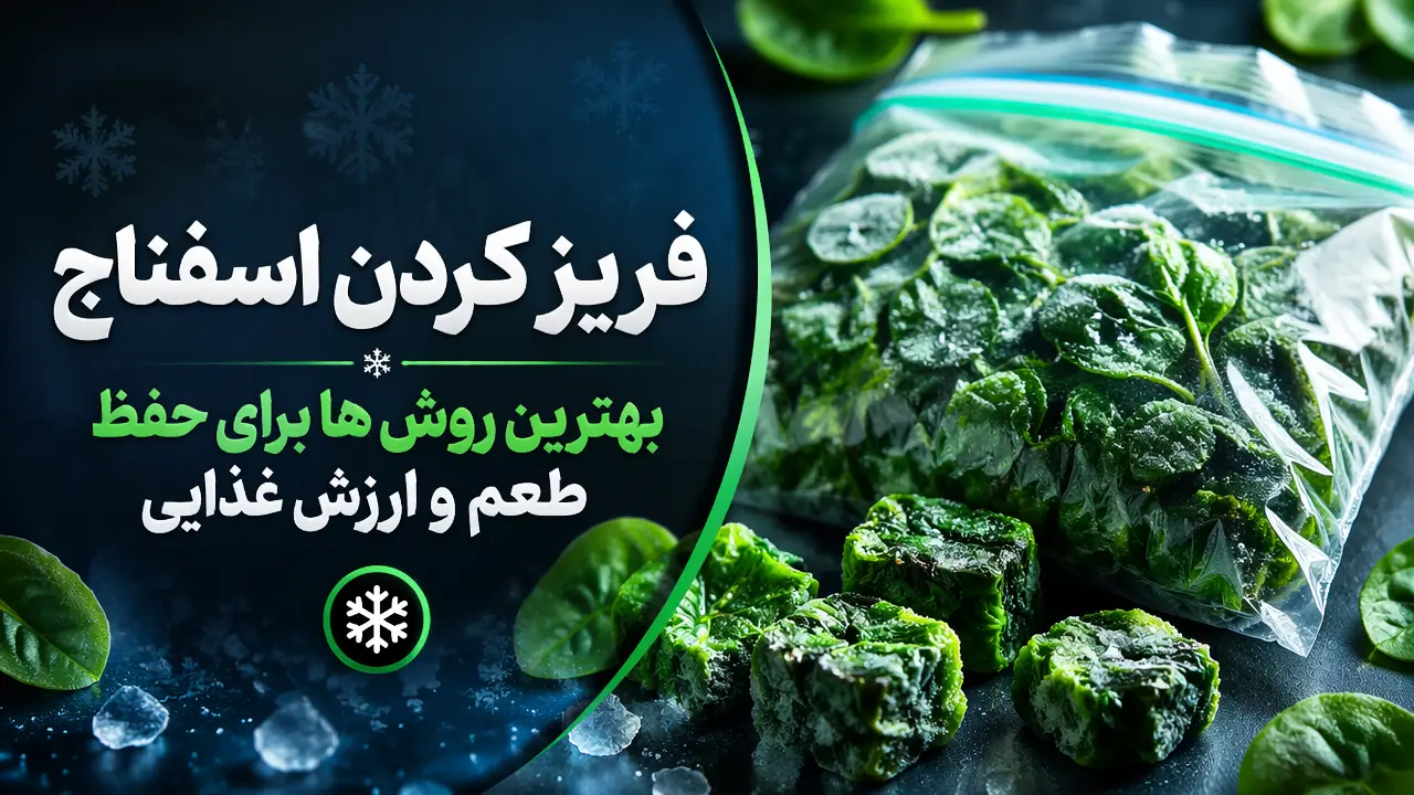 فریز کردن اسفناج | بهترین روش ها برای حفظ طعم و ارزش غذایی