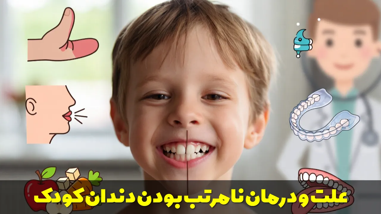 علت و درمان نامرتب بودن دندان کودک
