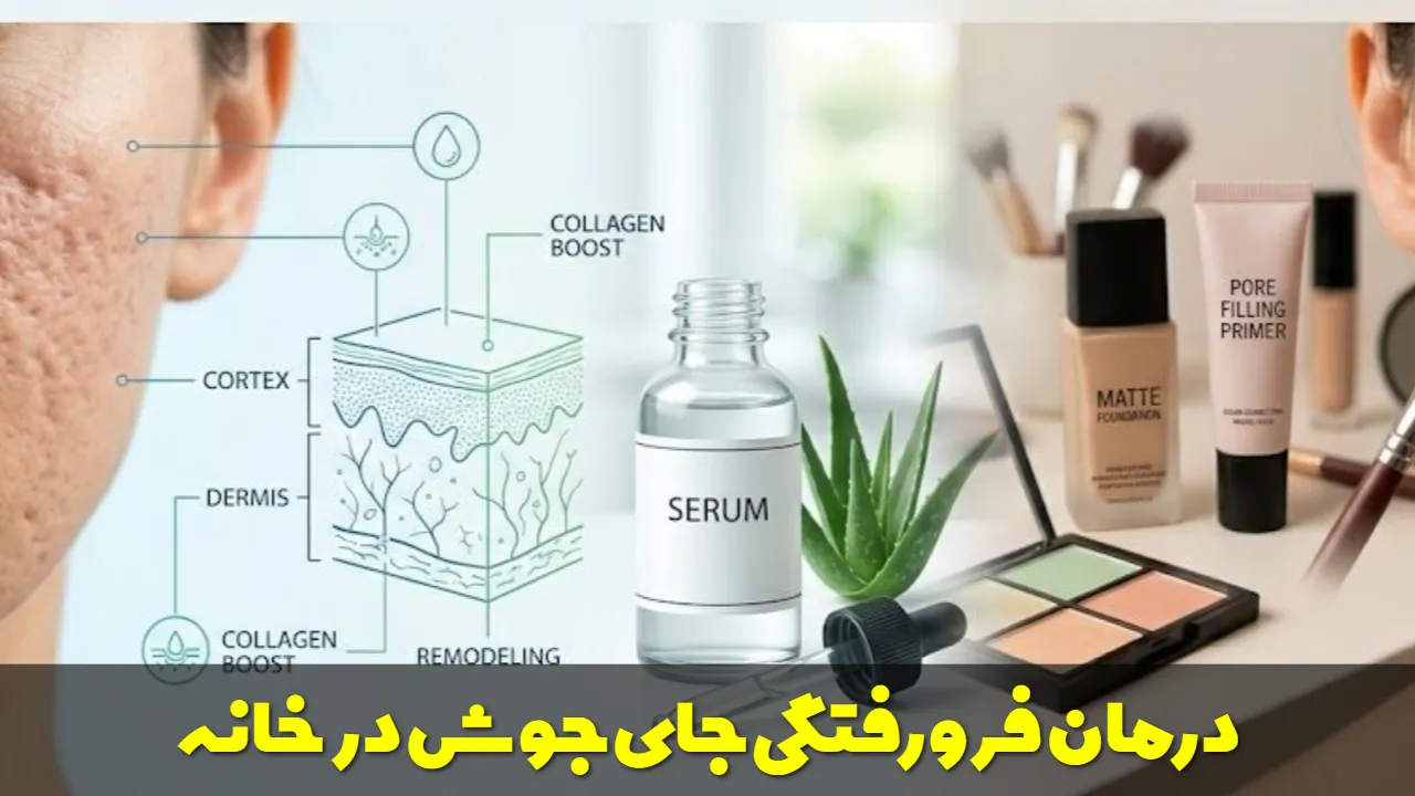 درمان فرورفتگی جای جوش در خانه