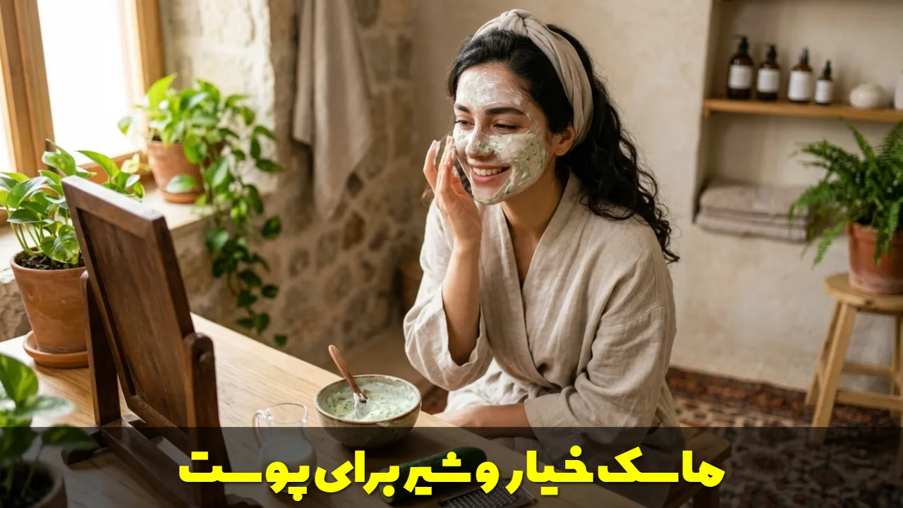 ماسک خیار و شیر برای پوست