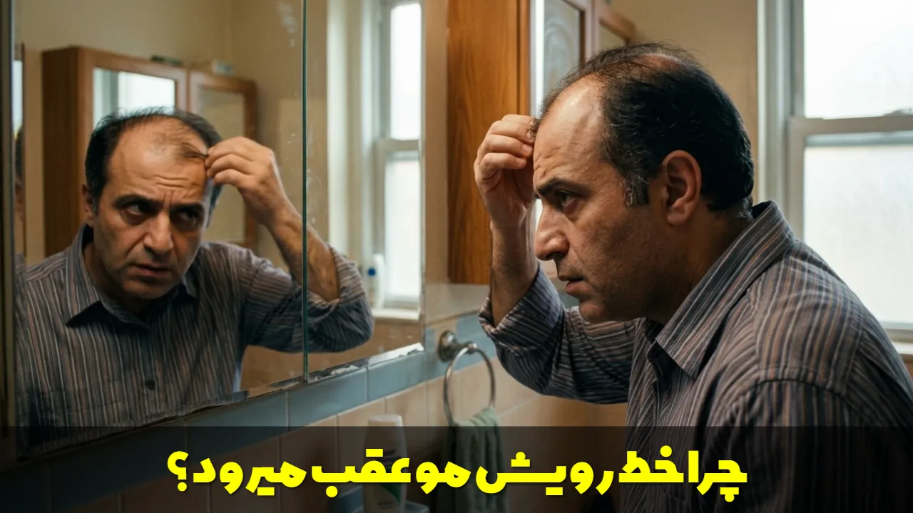 چرا خط رویش مو عقب میرود؟