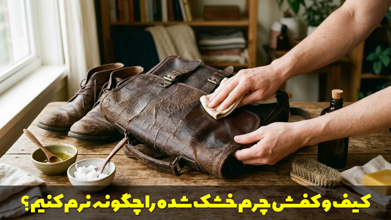 کیف و کفش چرم خشک شده را چگونه نرم کنیم؟