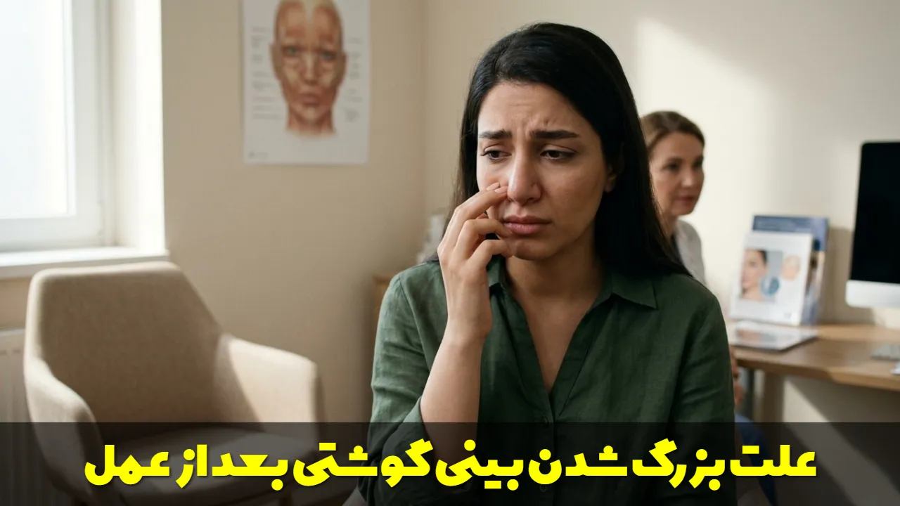 علت بزرگ شدن بینی گوشتی بعد از عمل
