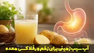 آب سیب زمینی برای زخم معده و رفلاکس معده