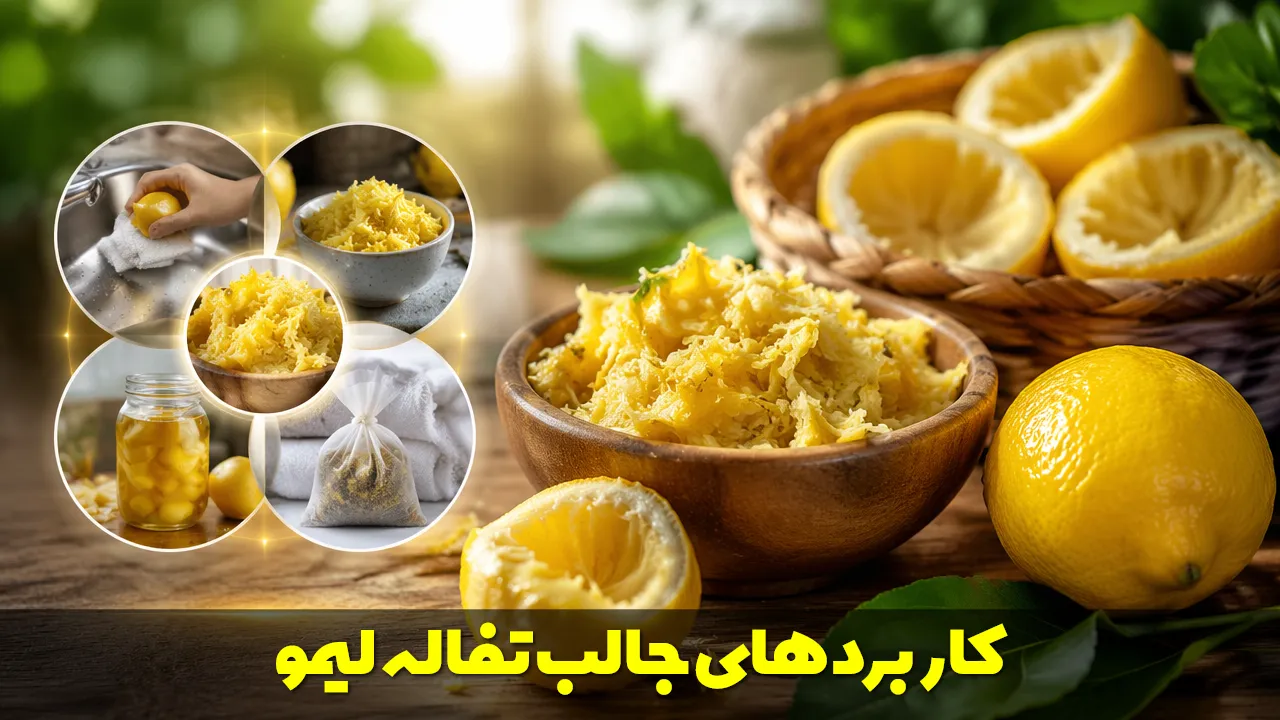 تفاله لیمو را دور نریزید | کاربردهای جالب و فواید خانگی که نمیدانستید