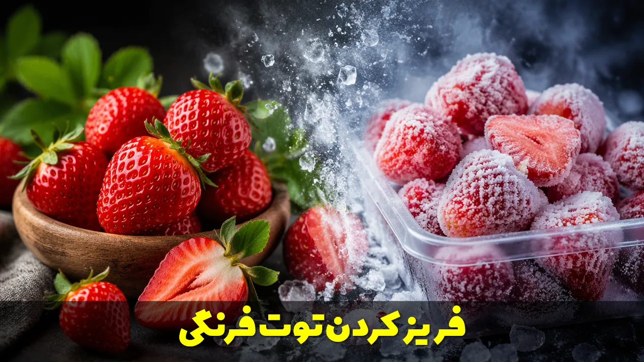 فریز کردن توت فرنگی | بهترین روش برای حفظ طعم و کیفیت