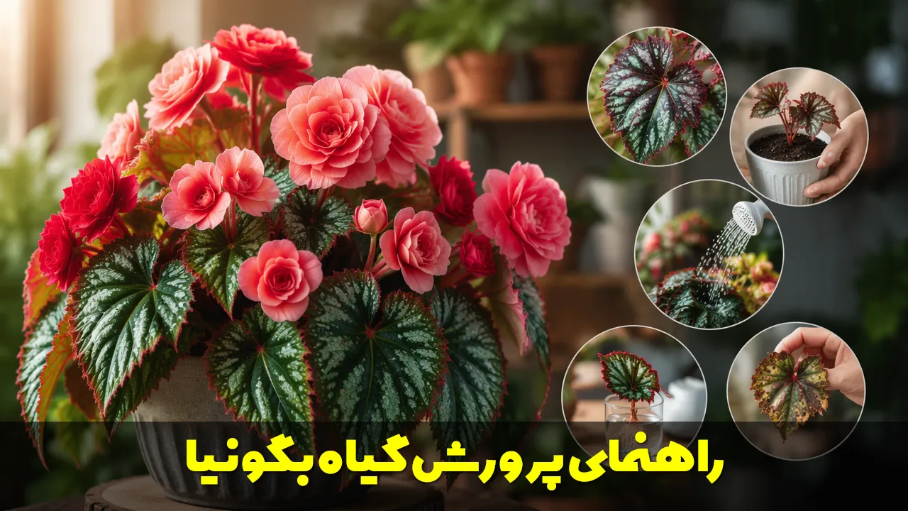 گیاه بگونیا چیست؟ راهنمای کامل پرورش، نگهداری و رفع مشکلات رایج