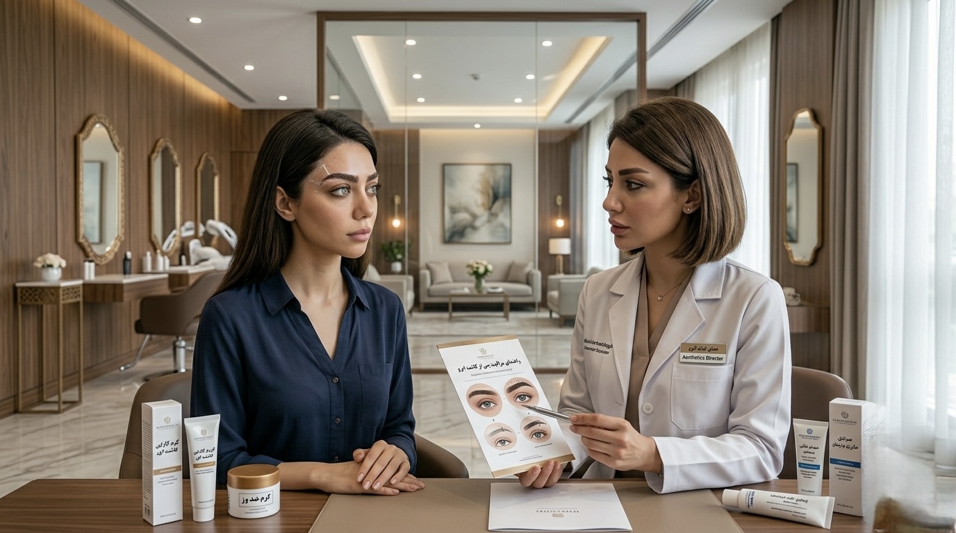 مراقبت های بعد از کاشت ابرو