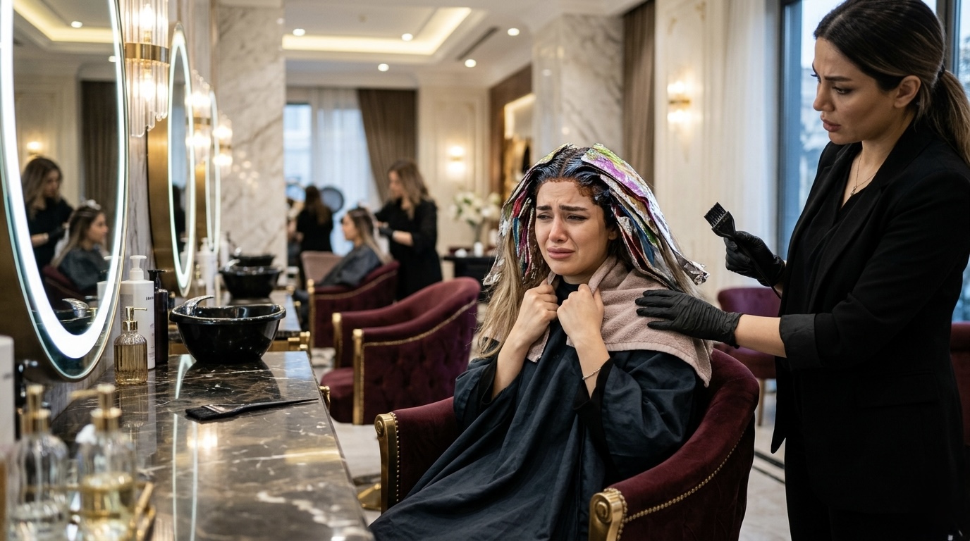 علت اصلی سوزش سر بعد از رنگ مو