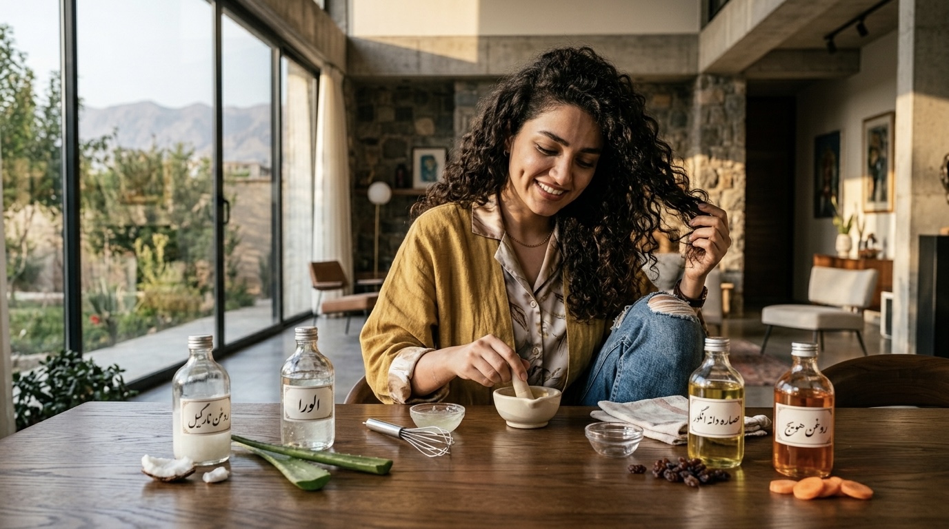 ضد آفتاب خانگی برای مو