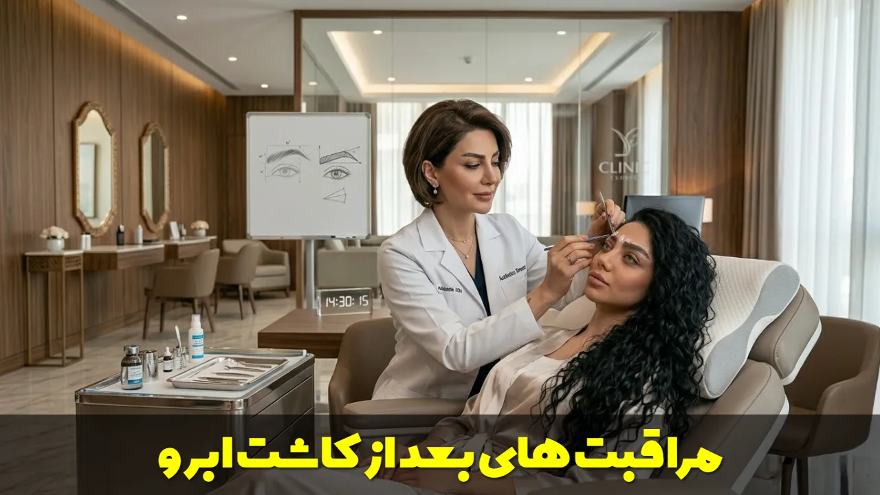 مراقبت های بعد از کاشت ابرو