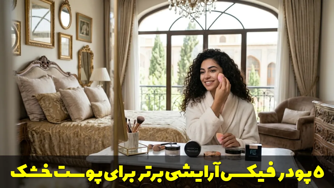 ۵ پودر فیکس آرایشی برتر برای پوست خشک 