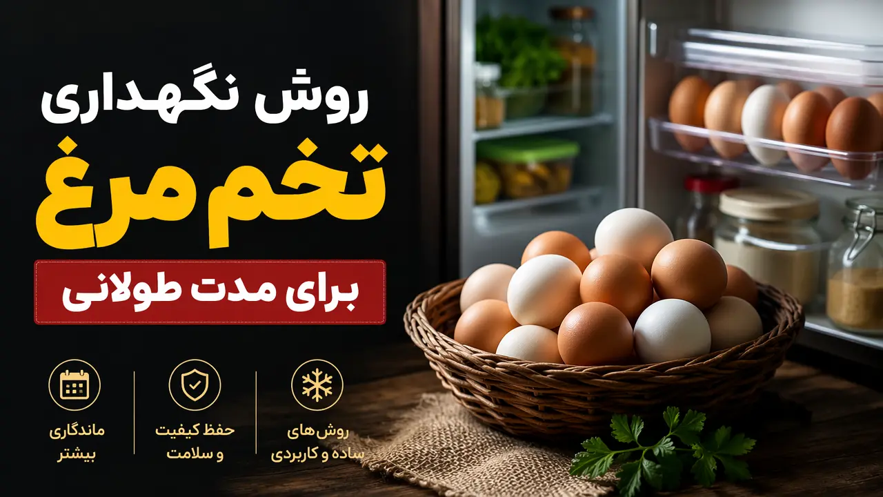 روش نگهداری تخم مرغ برای مدت طولانی