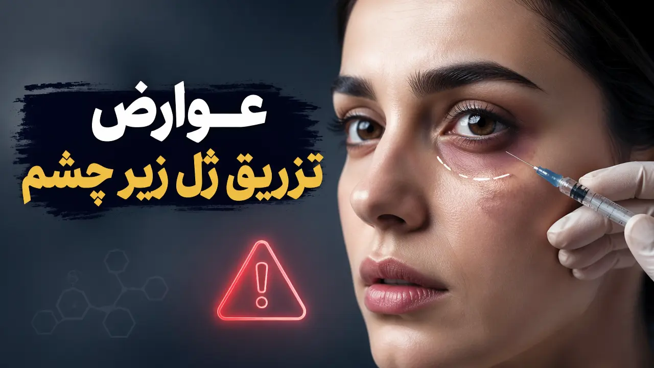 عوارض تزریق ژل زیر چشم