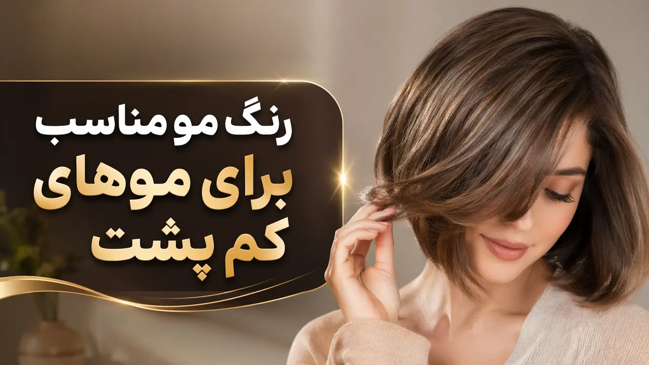 رنگ مو مناسب برای موهای کم پشت