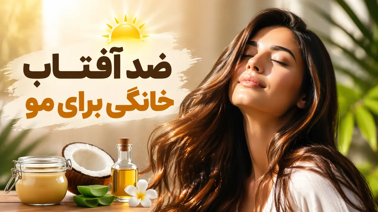 ضد آفتاب خانگی برای مو