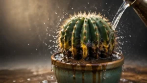 آب زیاد دادن به کاکتوس