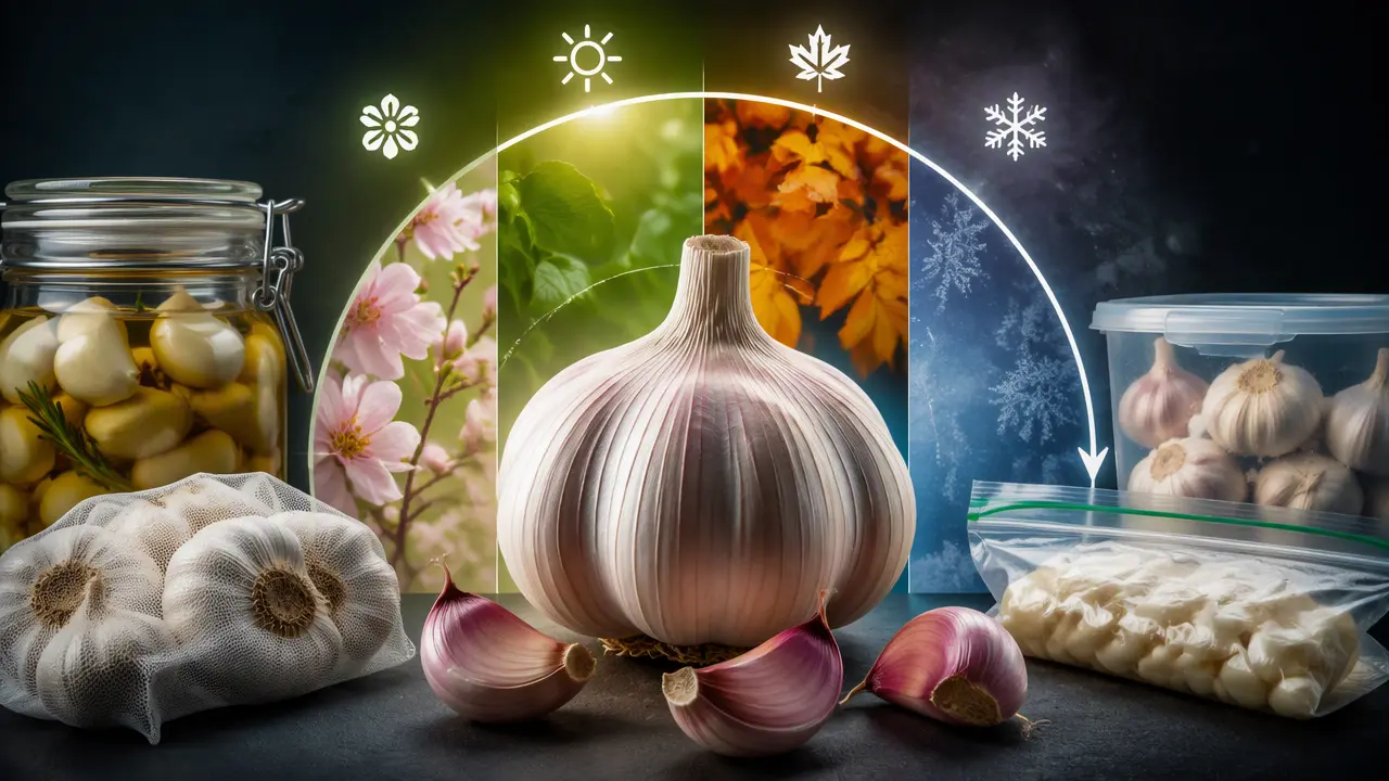 چگونه سیر را در تمام طول سال تازه نگه داریم؟