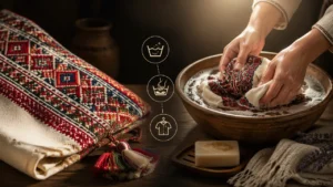 نگهداری و شستشوی دوخت های سنتی