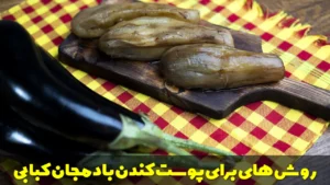 روش های ساده و راحت برای پوست کندن بادمجان کبابی