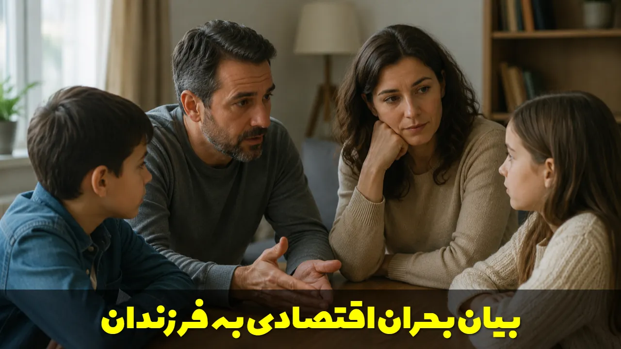بیان بحران اقتصادی به فرزندان