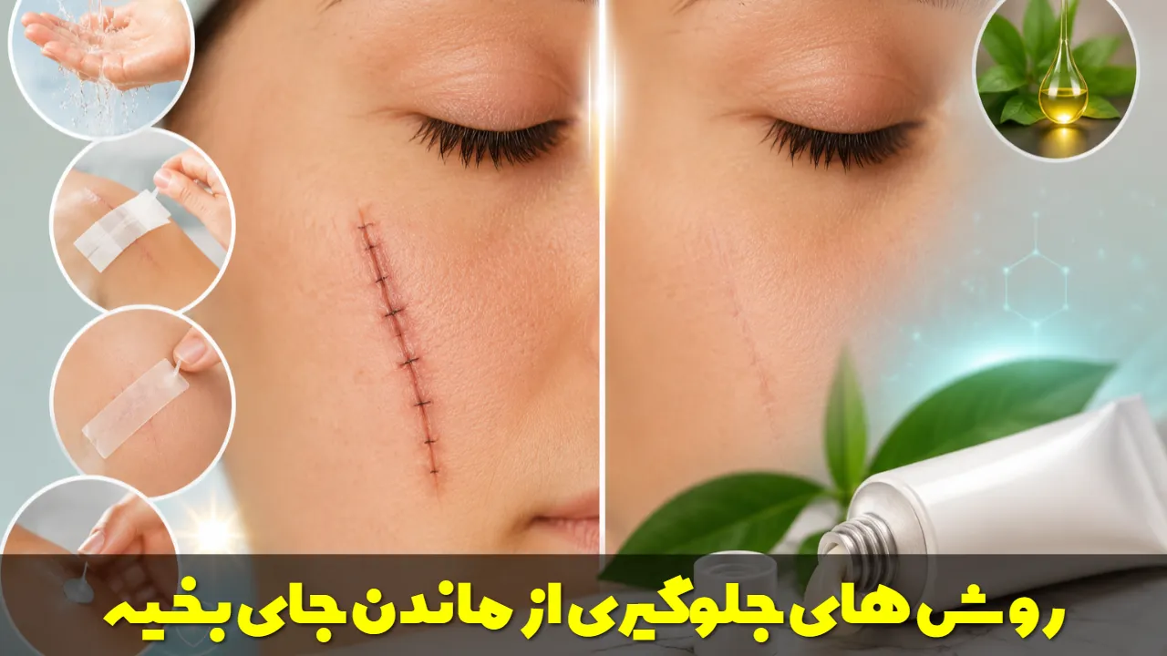 روش های جلوگیری از ماندن جای بخیه