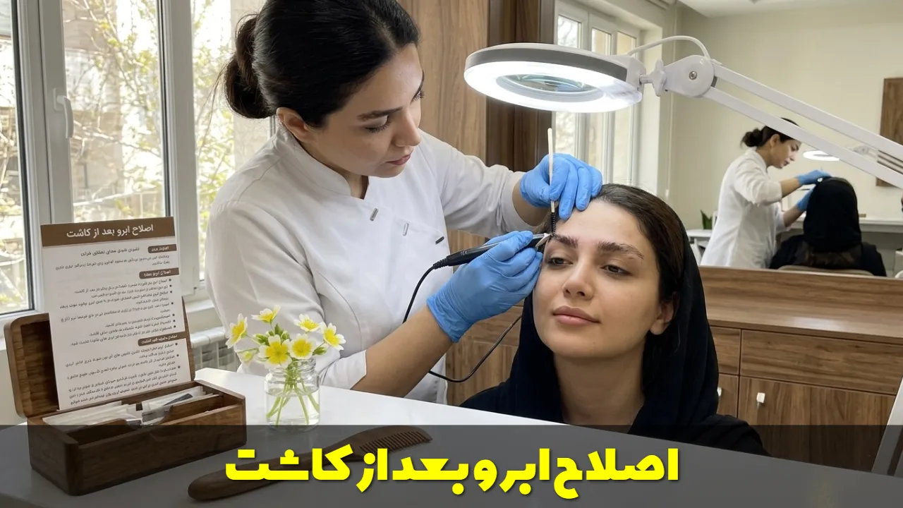 اصلاح ابرو بعد از کاشت