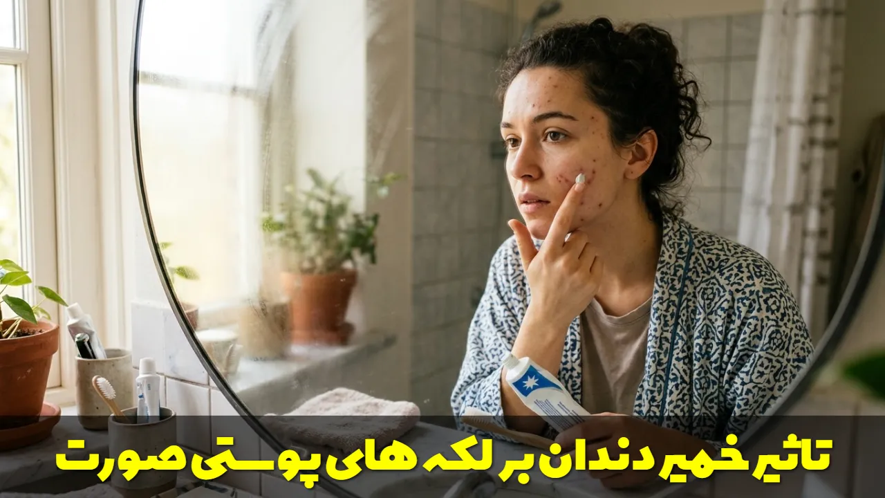 تاثیر خمیر دندان بر لکه های پوستی صورت