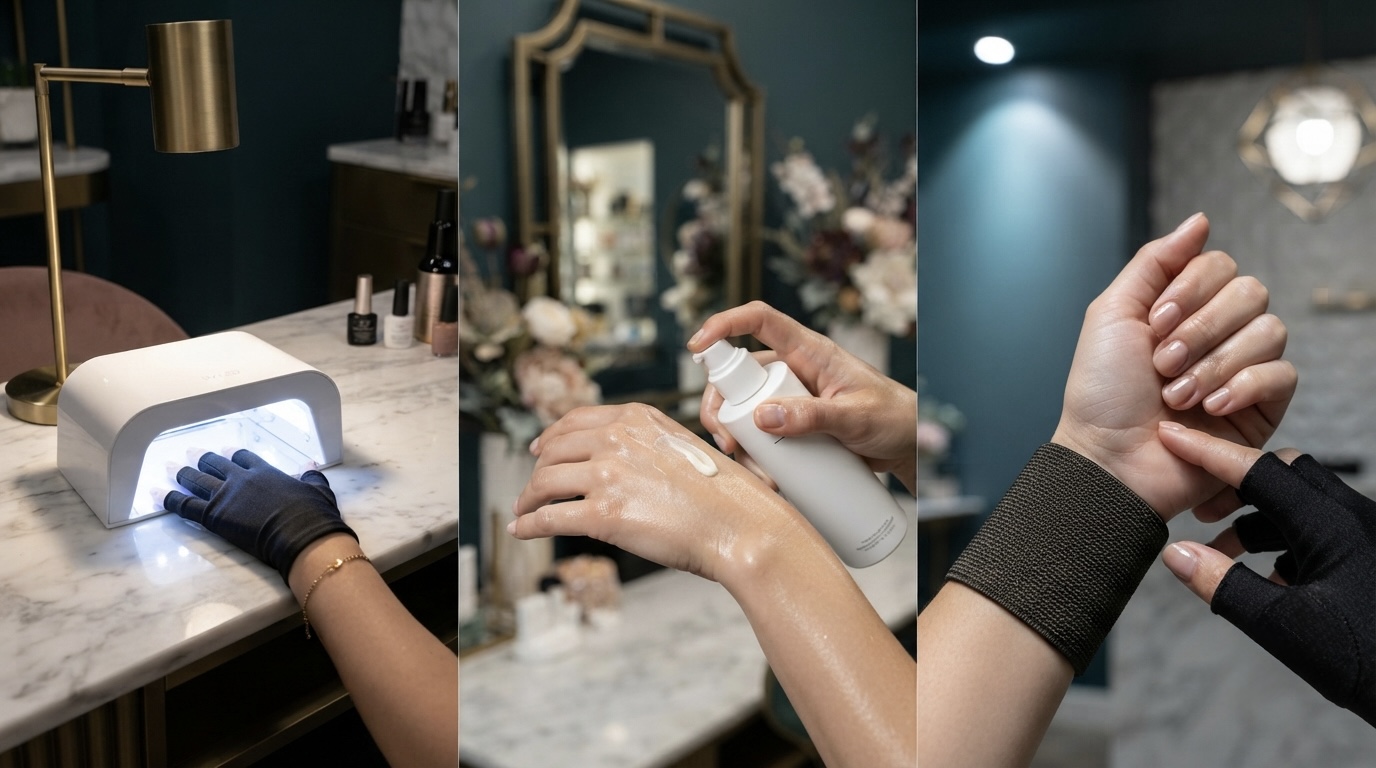 عوارض دستگاه لاک خشک کن و اشعه UV برای پوست دست