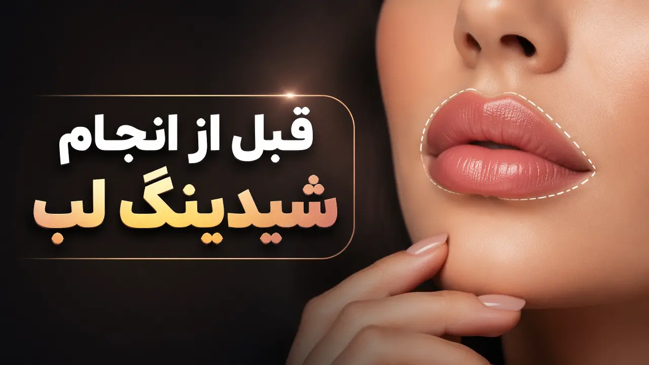 قبل از انجام شیدینگ لب