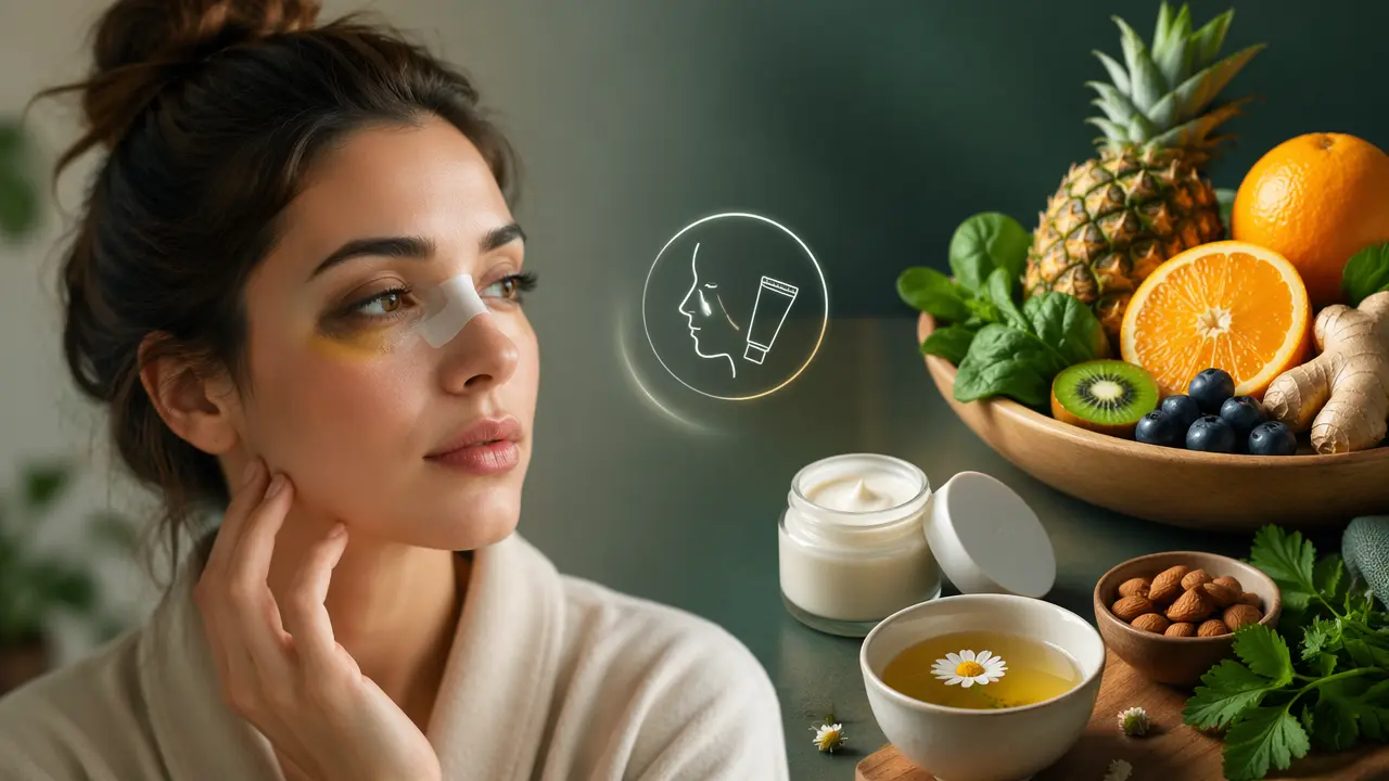 برای رفع کبودی بعد از عمل بینی چه بخوریم؟ کبودی زیر چشم چقدر طول میکشد؟ پماد برای رفع کبودی بعد از عمل بینی