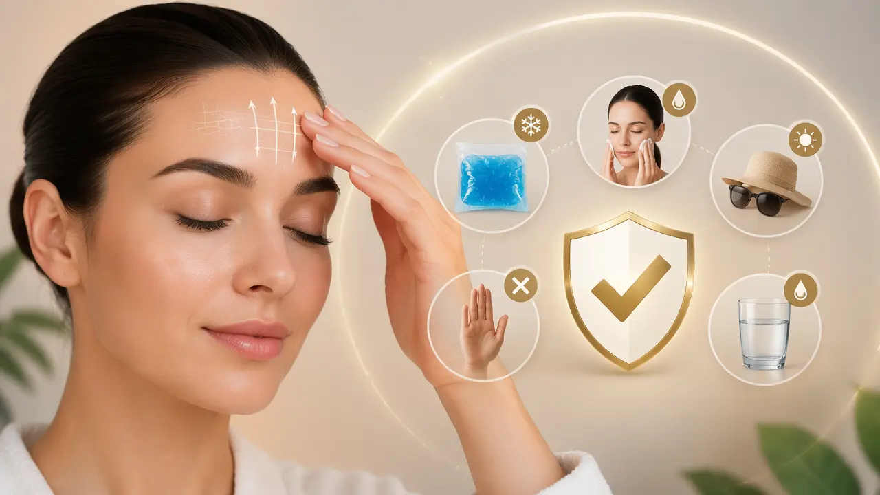 بهترین روش های مراقبتی بعد از تزریق ژل پیشانی