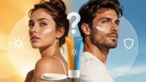 راهنمای کامل تفاوت ضد آفتاب زنانه و مردانه
