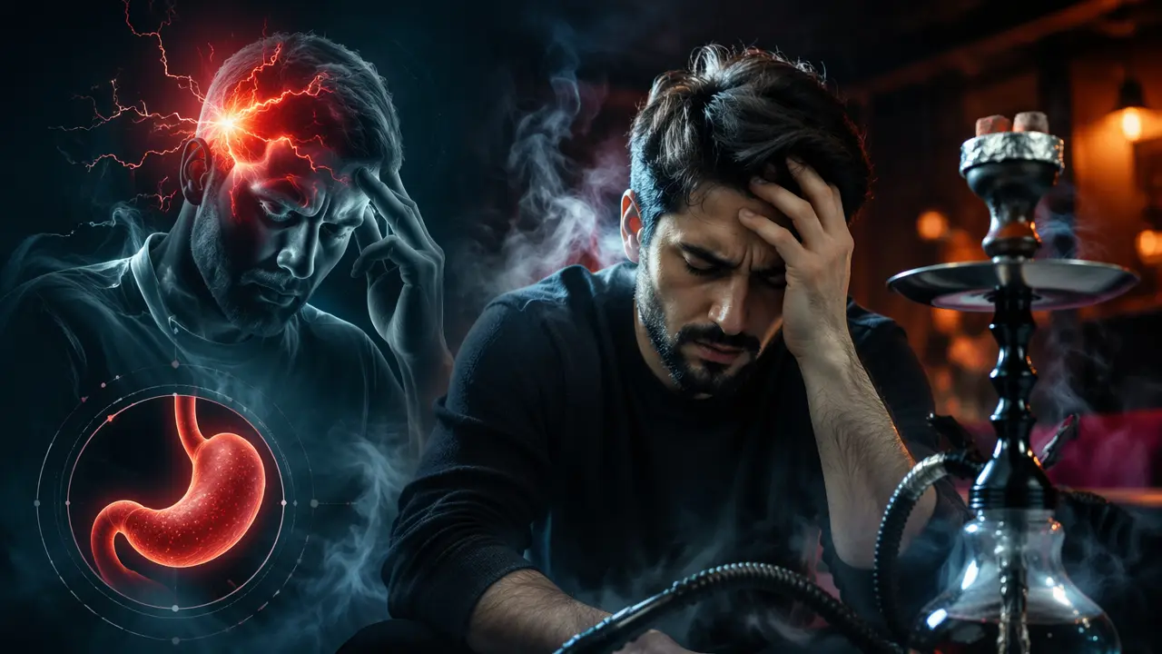 علت سردرد و حالت تهوع بعد از قلیان
