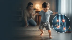 علت تعادل نداشتن کودک در راه رفتن و شل راه رفتن آن چیست؟