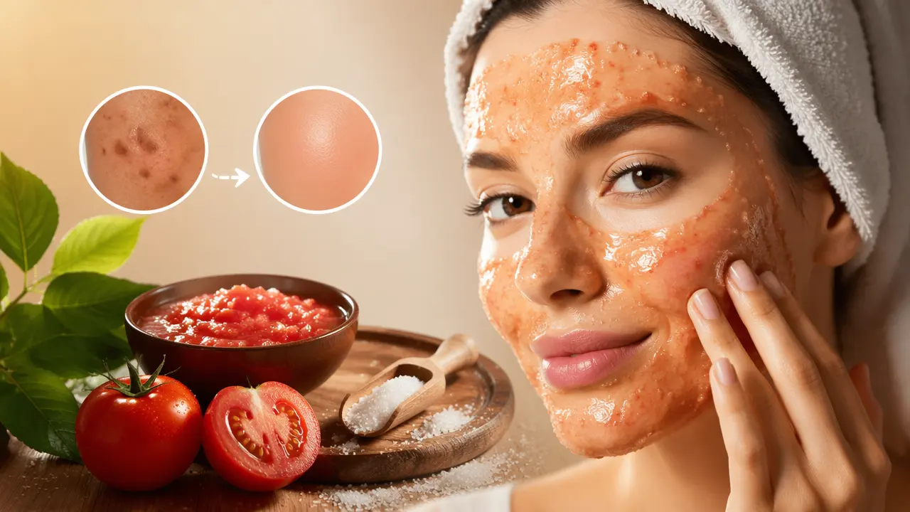چگونه با ماسک گوجه و شکر لکه های تیره پوست را از بین ببریم؟