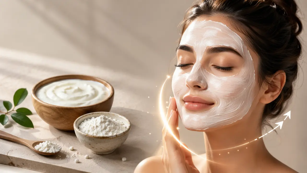 چگونه با ماسک ماست و نشاسته پوستی شفاف و لطیف داشته باشیم؟