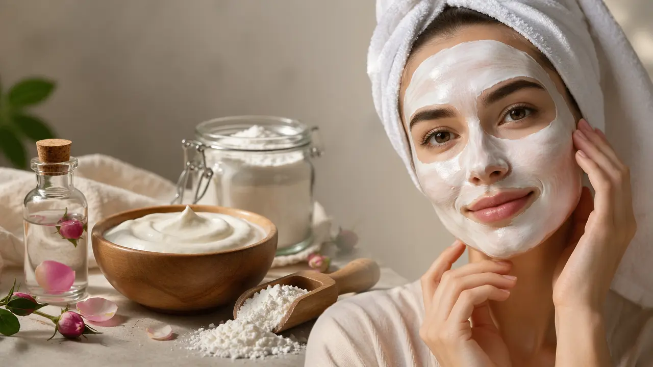 چگونه با ماسک ماست و نشاسته پوستی شفاف و لطیف داشته باشیم؟