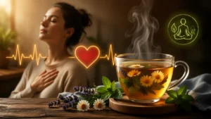 بهترین دمنوش برای تپش قلب و استرس | پایین آوردن ضربان قلب با دمنوش خانگی