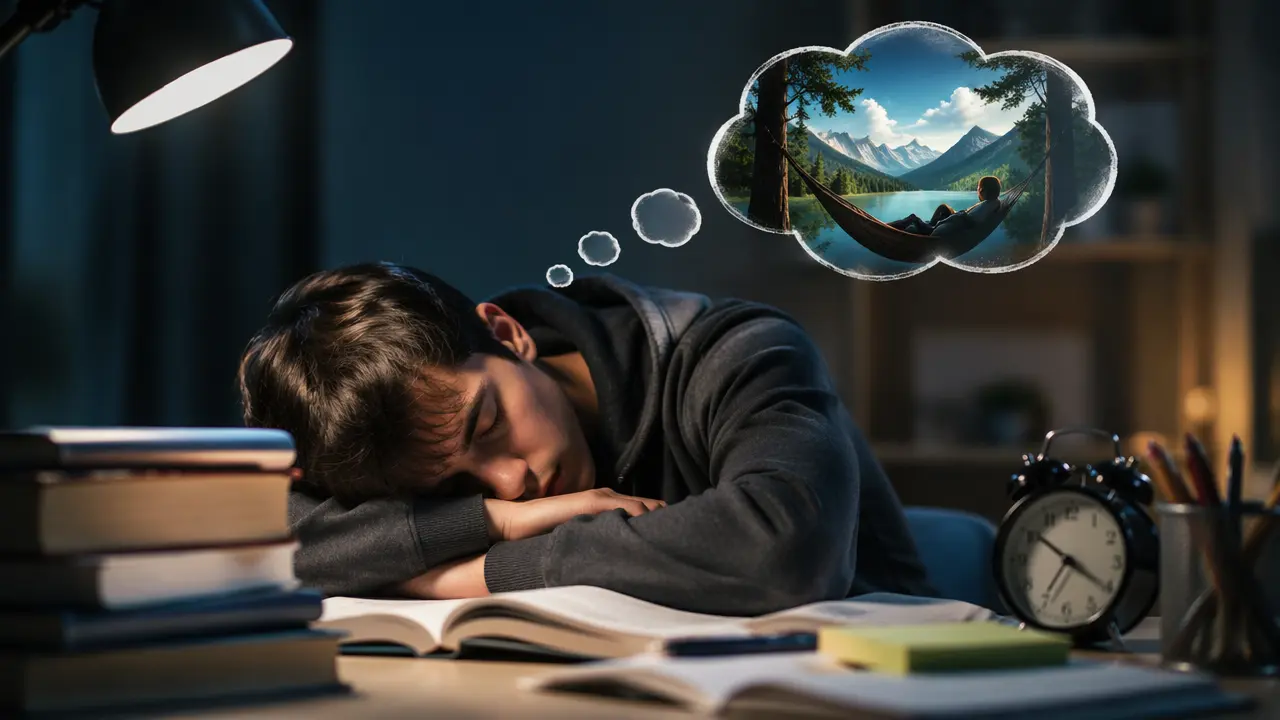 خواب آلودگی هنگام درس خواندن