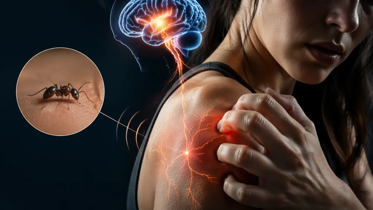بهترین توضیح علمی برای احساس خزیدن حشره روی پوست کدام است؟