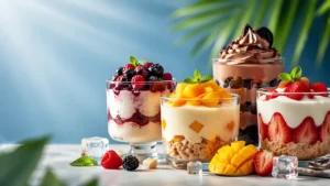 انواع دسر های خنک برای تابستان ساده، خوشمزه و یخچالی + طرز تهیه