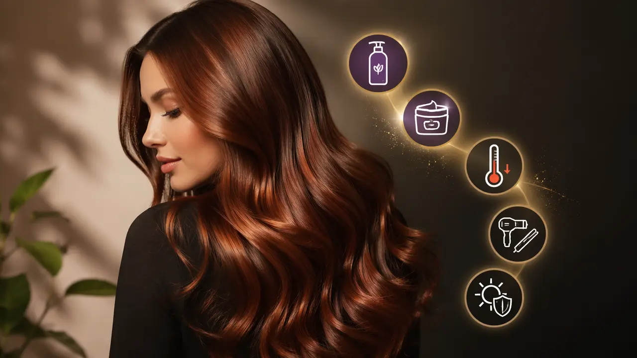 چگونه ماندگاری رنگ مو را بیشتر کنیم؟