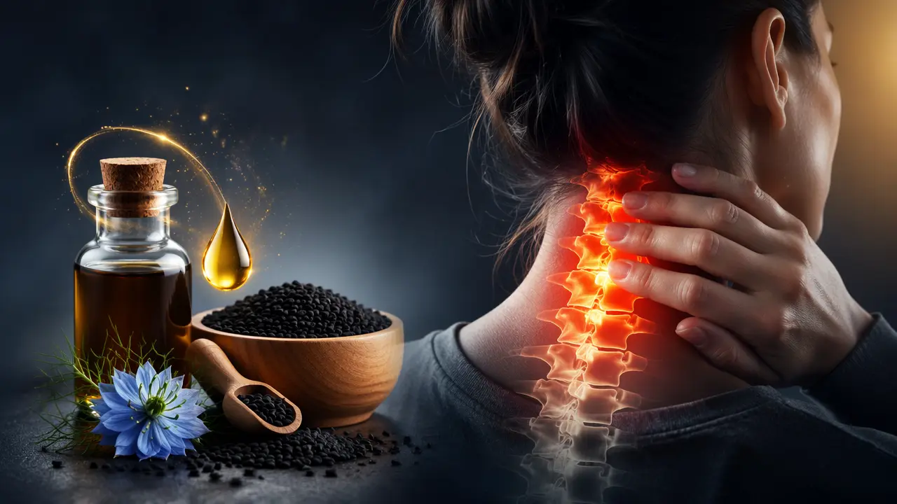 خواص روغن سیاه دانه برای دیسک گردن و گردن درد + نحوه ی استفاده