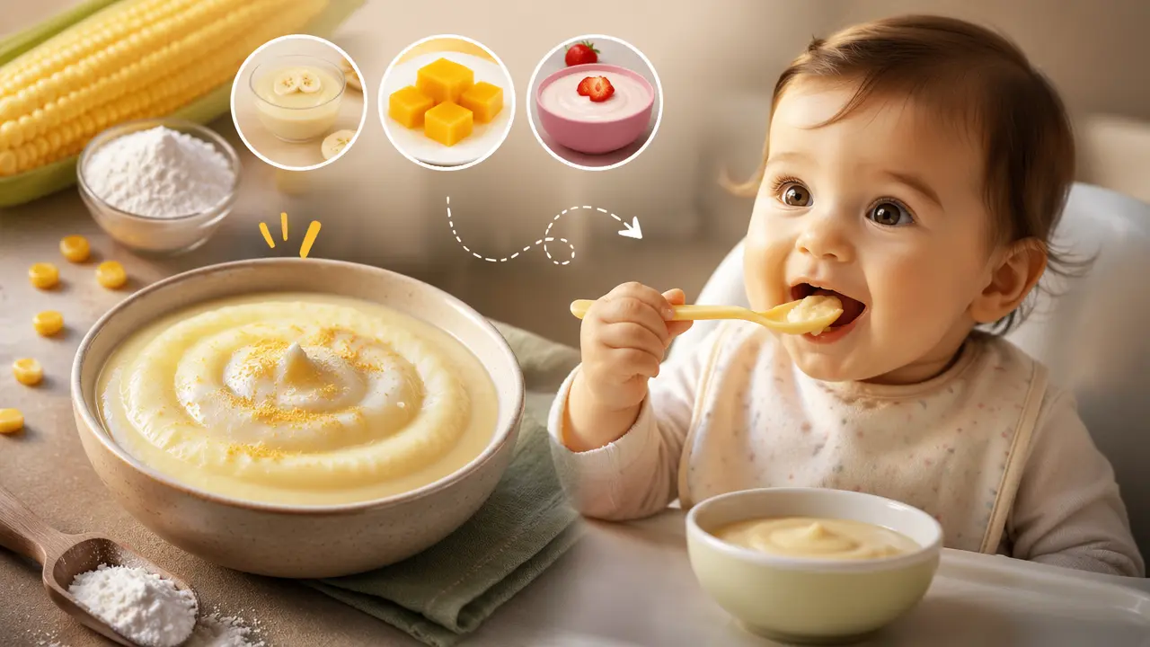 با نشاسته ذرت برای کودک چی درست کنم؟
