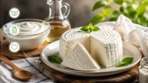 طرز تهیه پنیر خانگی سالم و خوشمزه با ماست و سرکه و مایه پنیر