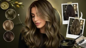 رنگ مو زیتونی عسلی؛ آموزش ترکیب حرفه ای با دکلره و بدون دکلره