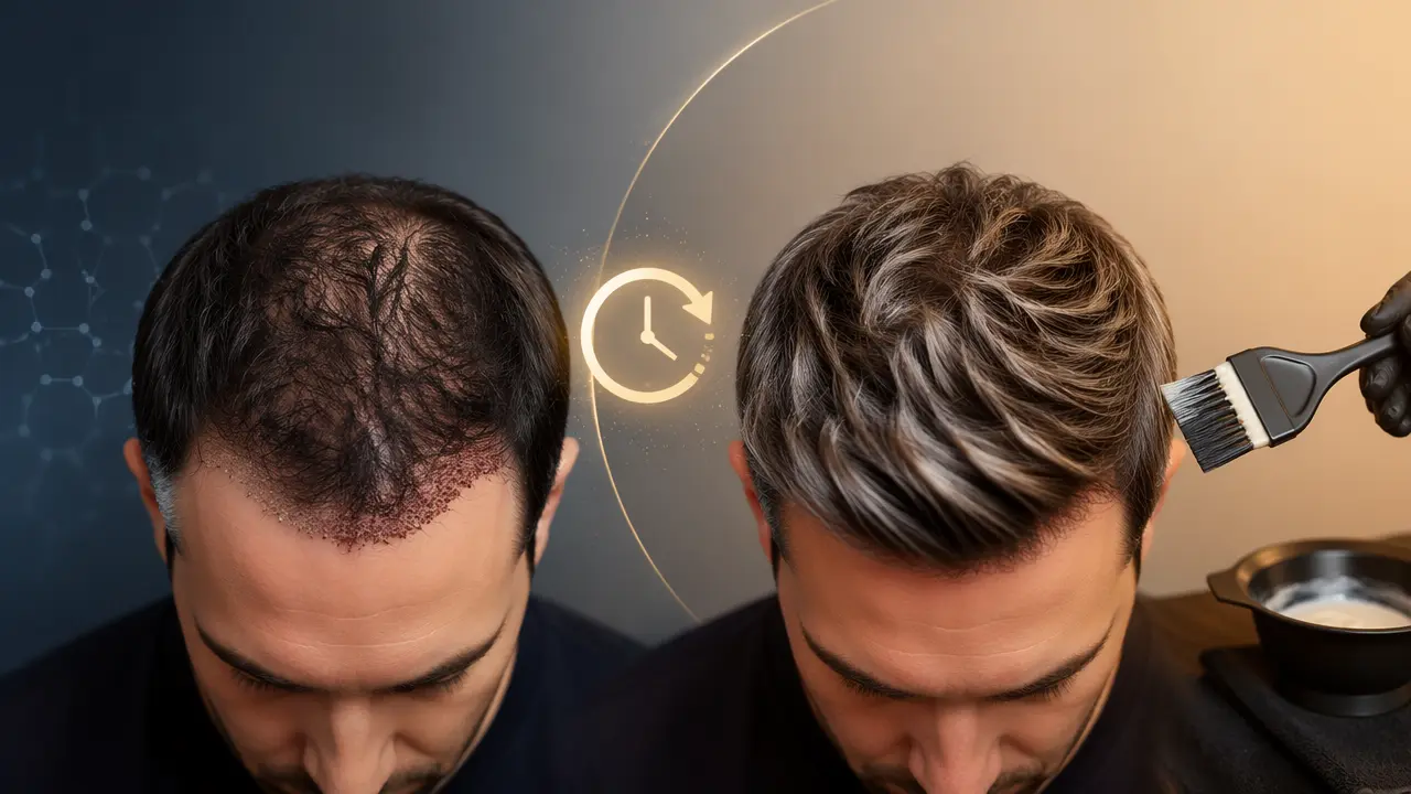 رنگ مو بعد از کاشت مو؛ چه زمانی مجاز است و چه نکاتی دارد؟