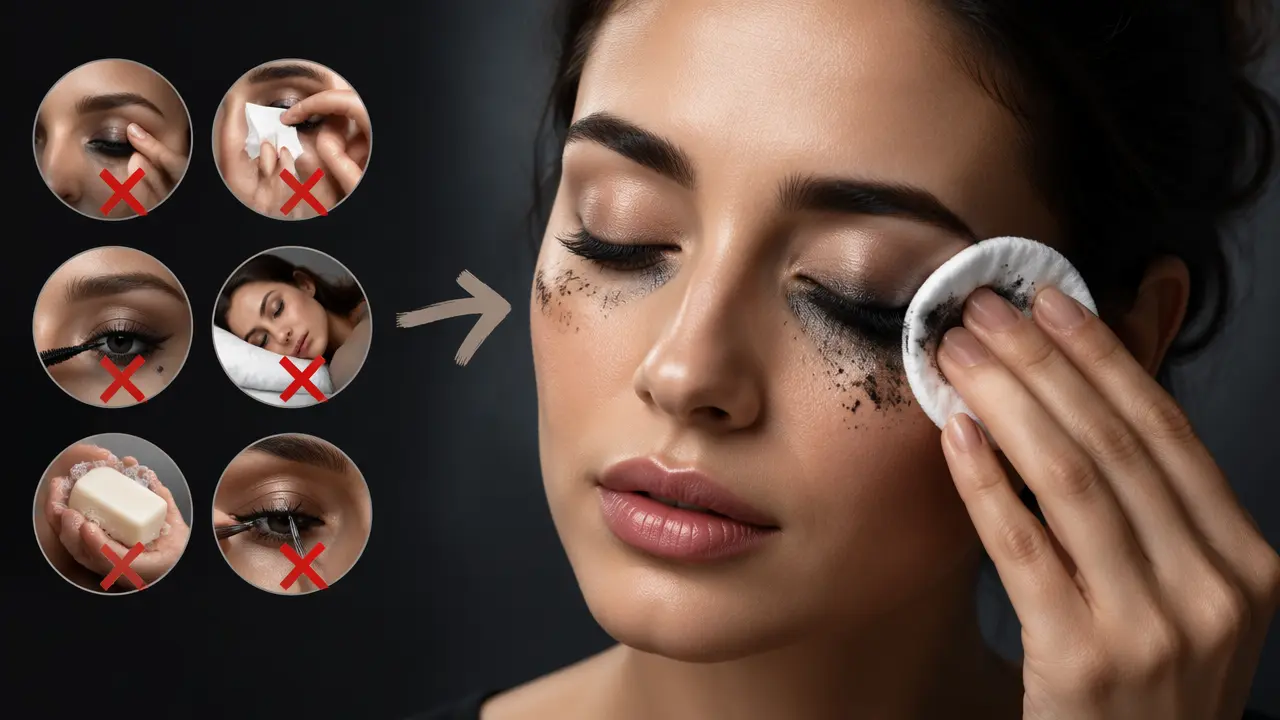 پاک کردن آرایش چشم ضد آب