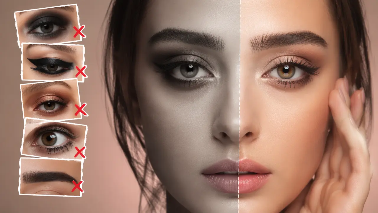 آموزش آرایش چشم گود